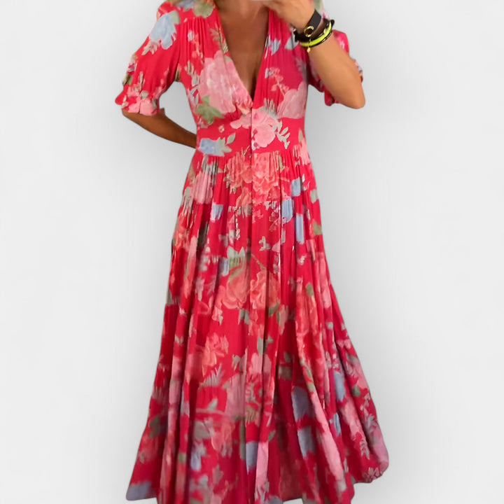 Clodagh – Breezy Floral Dress with Pockets