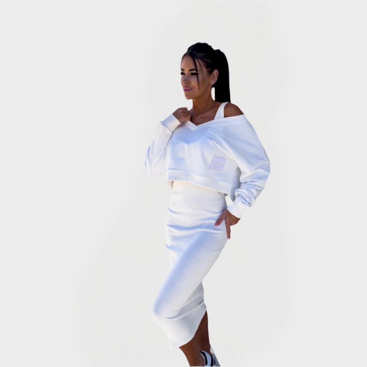 Ciara – Summer Set with Sweatshirt and Skirt