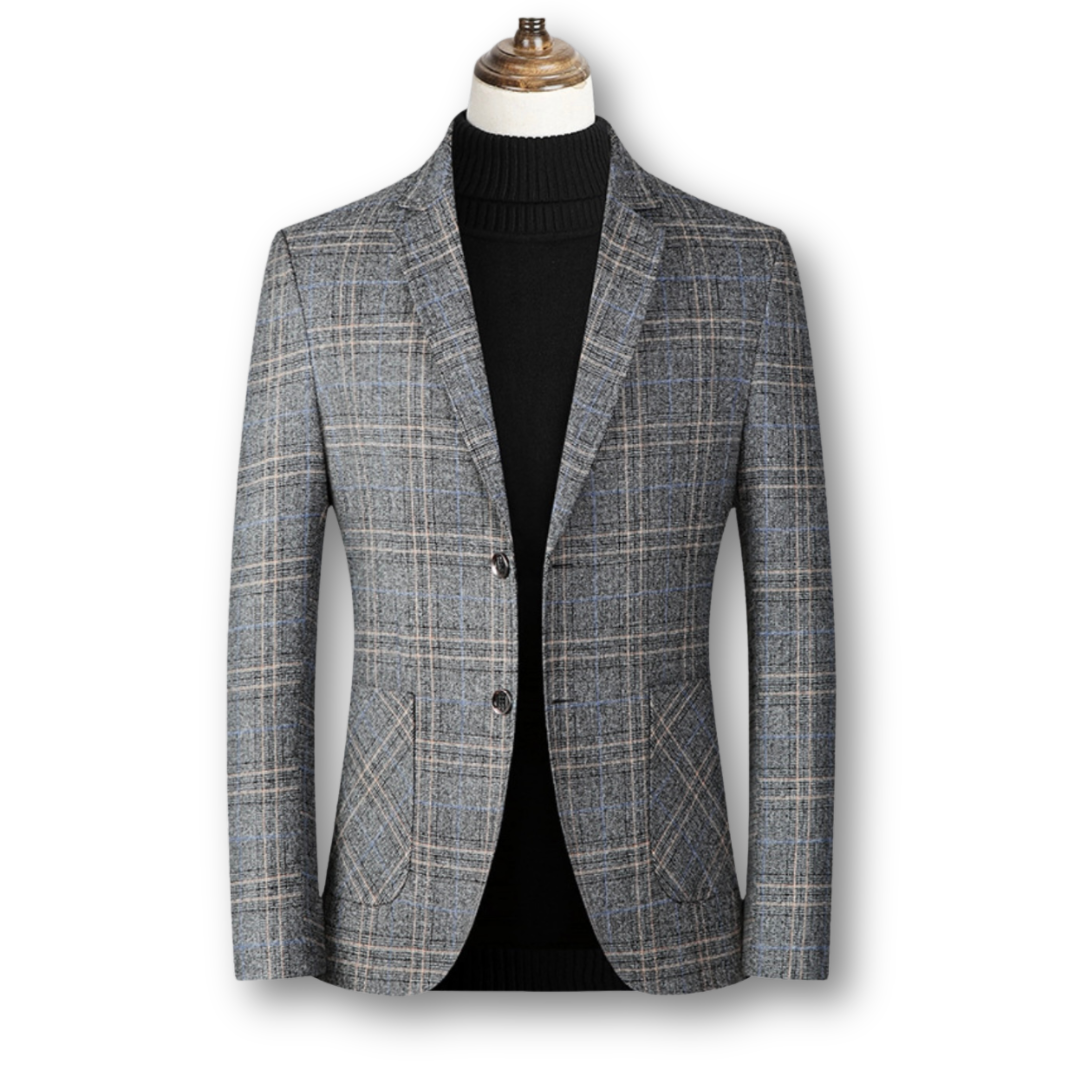 Conor – Elegant Plaid Blazer