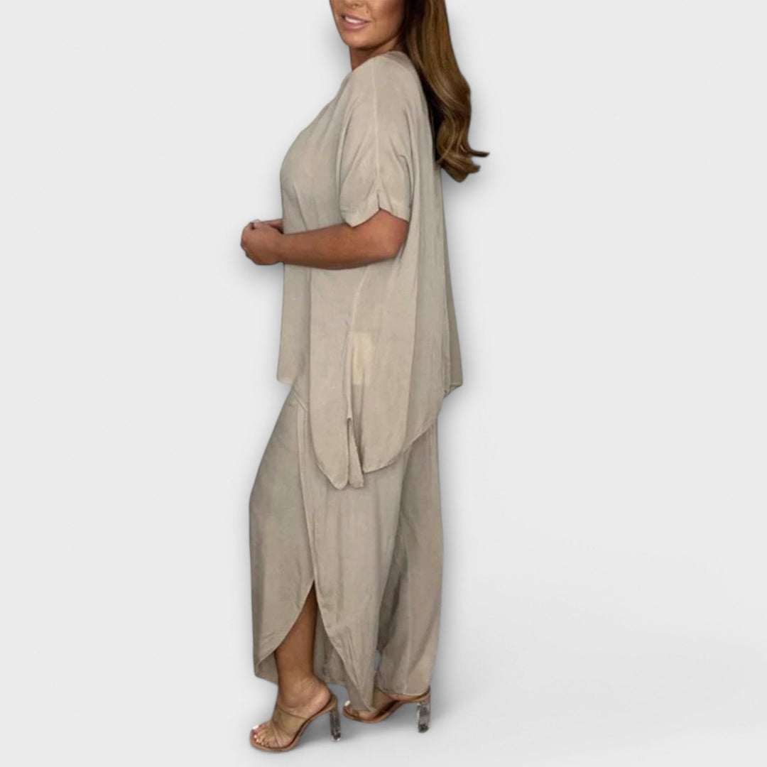 Maria – Two-Piece Linen Set
