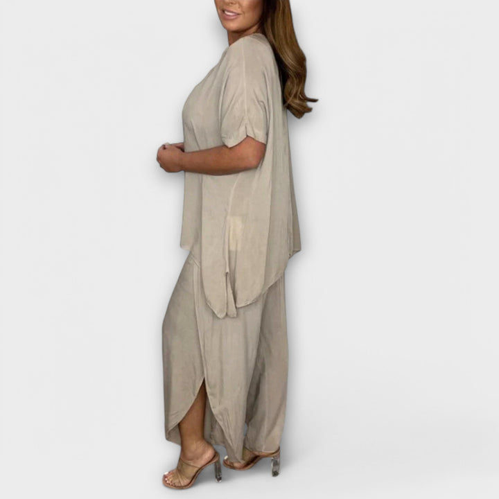 Maria – Two-Piece Linen Set
