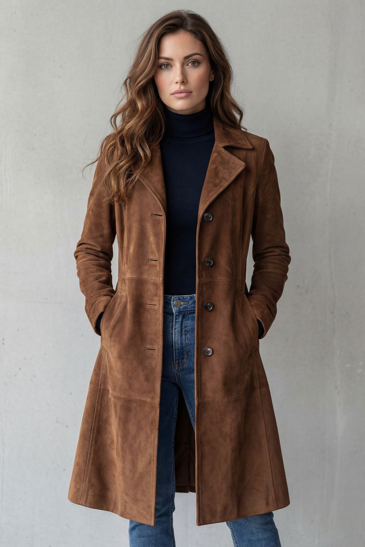 Ciara – Long Velour Coat