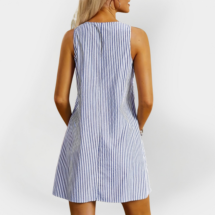Roisin – Sleeveless Striped Dress