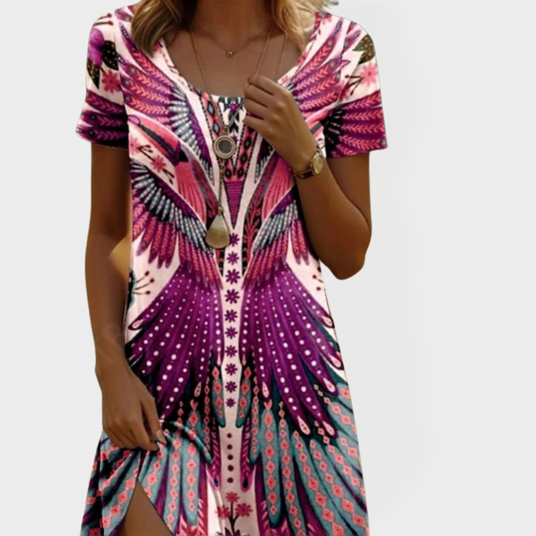 Sadhbh – Vintage Short-Sleeve Dress