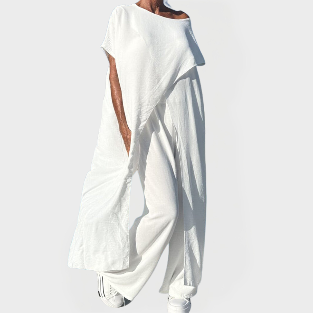 Órla – One-Shoulder Top and Trousers Set