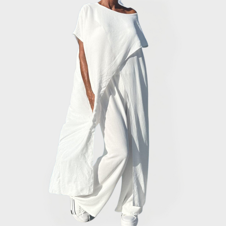 Órla – One-Shoulder Top and Trousers Set