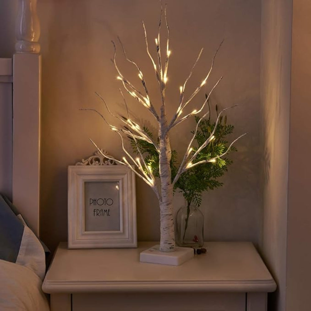 LED Decorative Birch Trees (Set of 2)