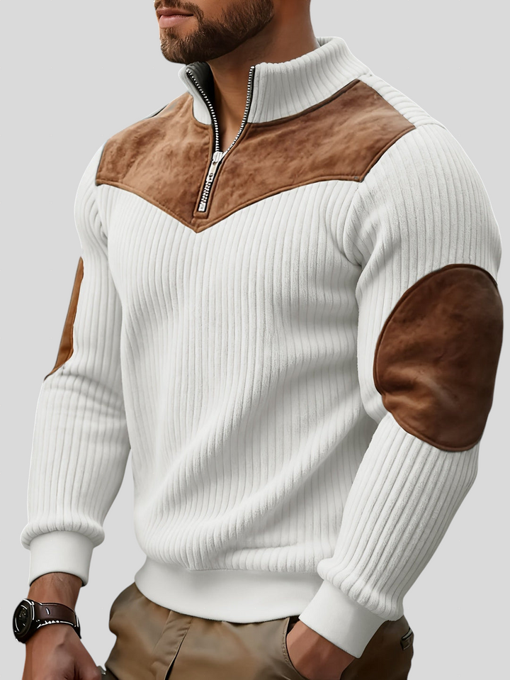 Cormac – Casual Half-Zip Knit Sweater