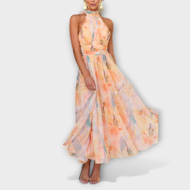 Aisling – Watercolour Maxi Dress