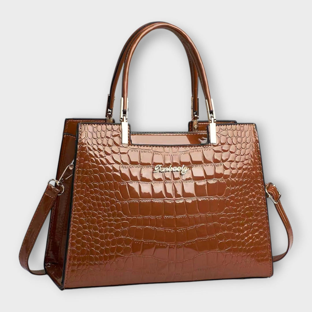 Aria – Croc-Effect Handbag