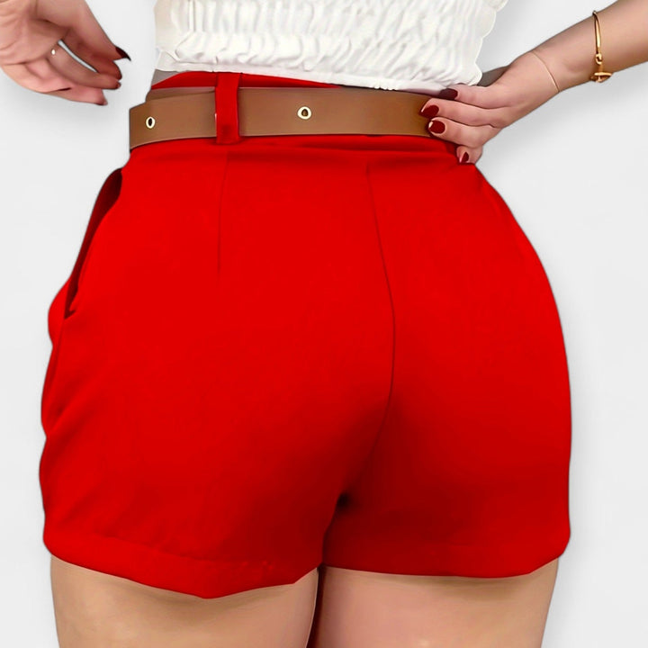 Méabh – High-Waisted Pleated Shorts