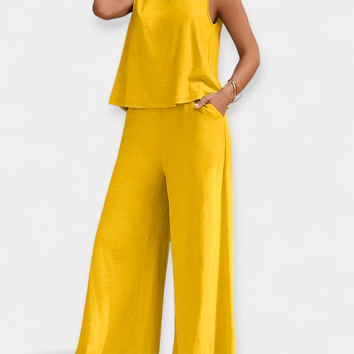 Aoibhinn – Cami Top and Wide Trousers Set