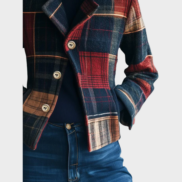 Noelle – Classic Tartan Wool Jacket
