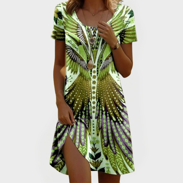 Sadhbh – Vintage Short-Sleeve Dress
