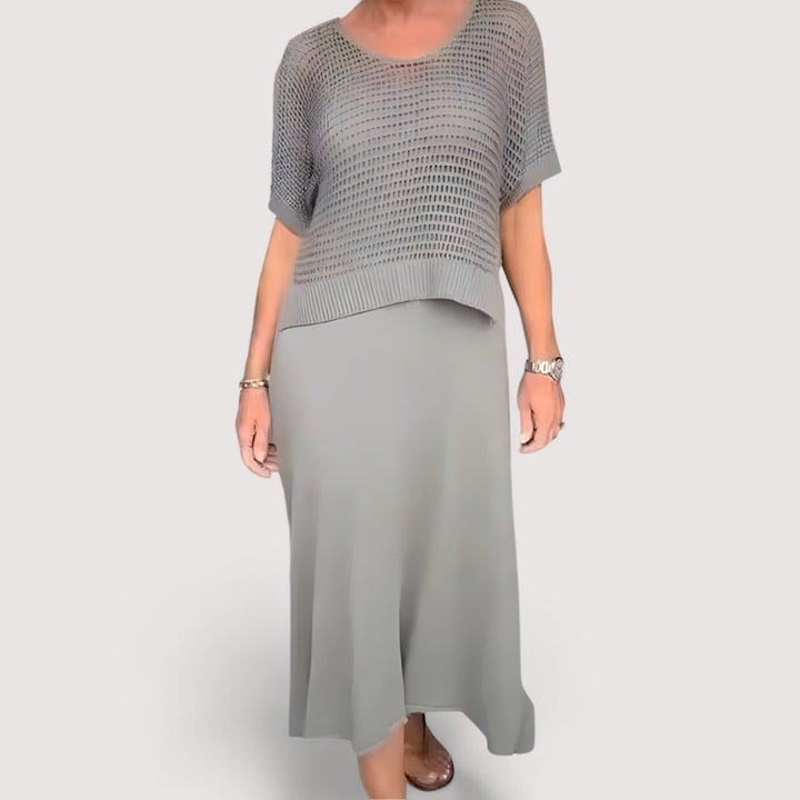 Aífe – Summer Dress with Knitted Top