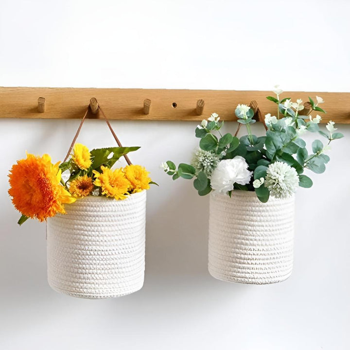 Hanging Cotton Storage Basket (Set of 2)