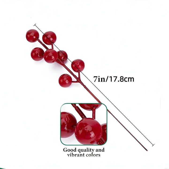 Artificial Pine Sprigs with Red Berries