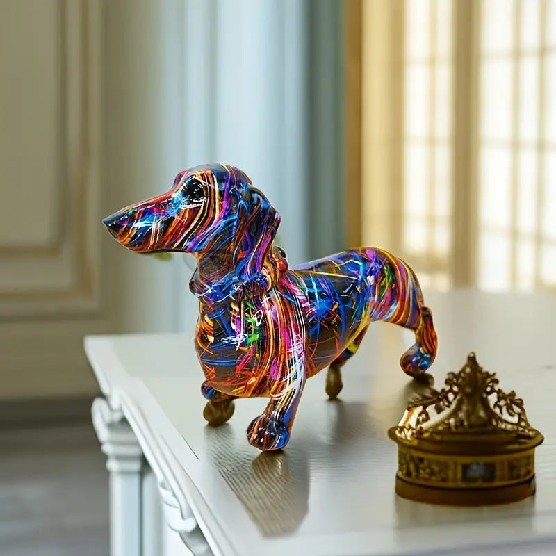 Graffiti Dachshund Figurine