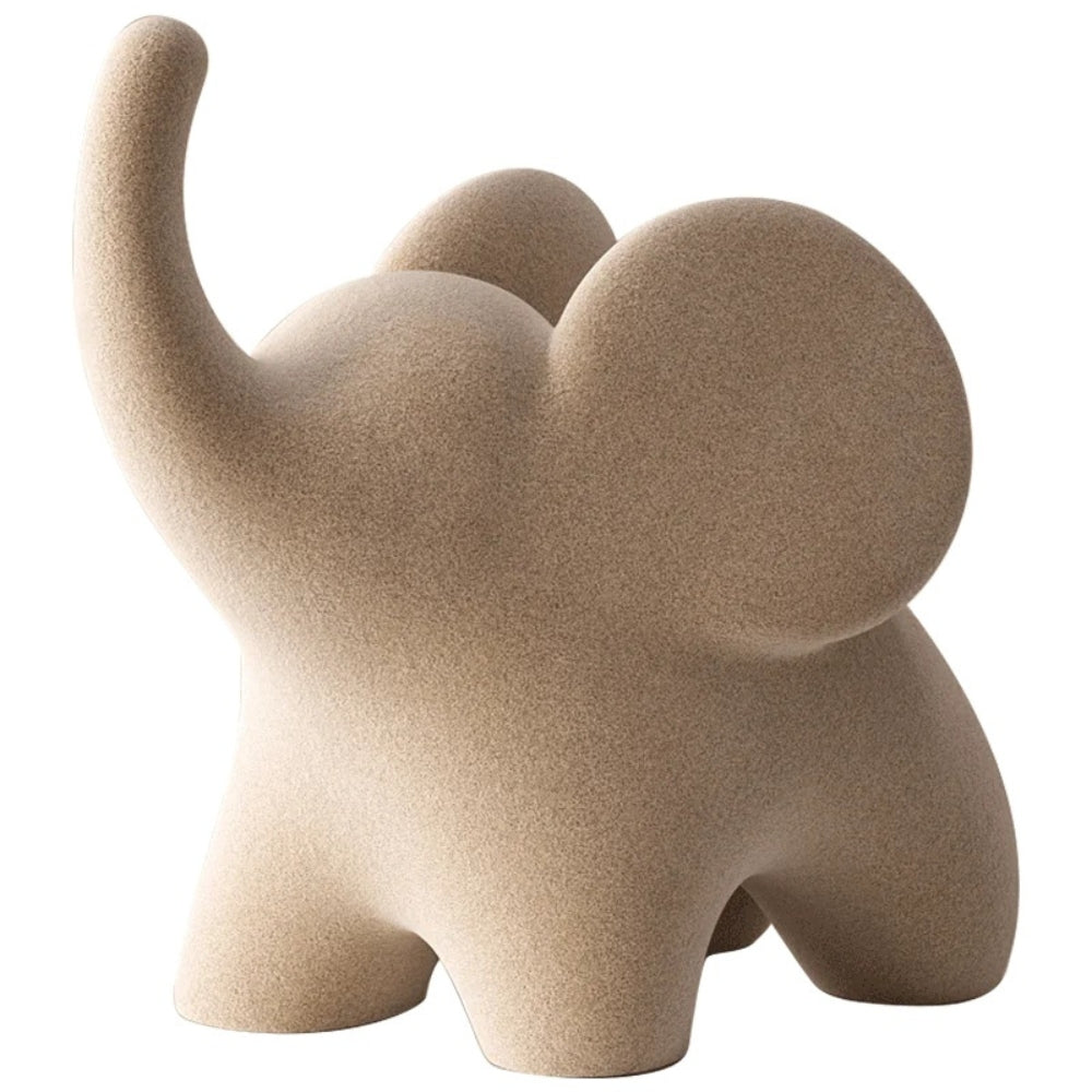 Ceramic Elephant Figurines (Pair)