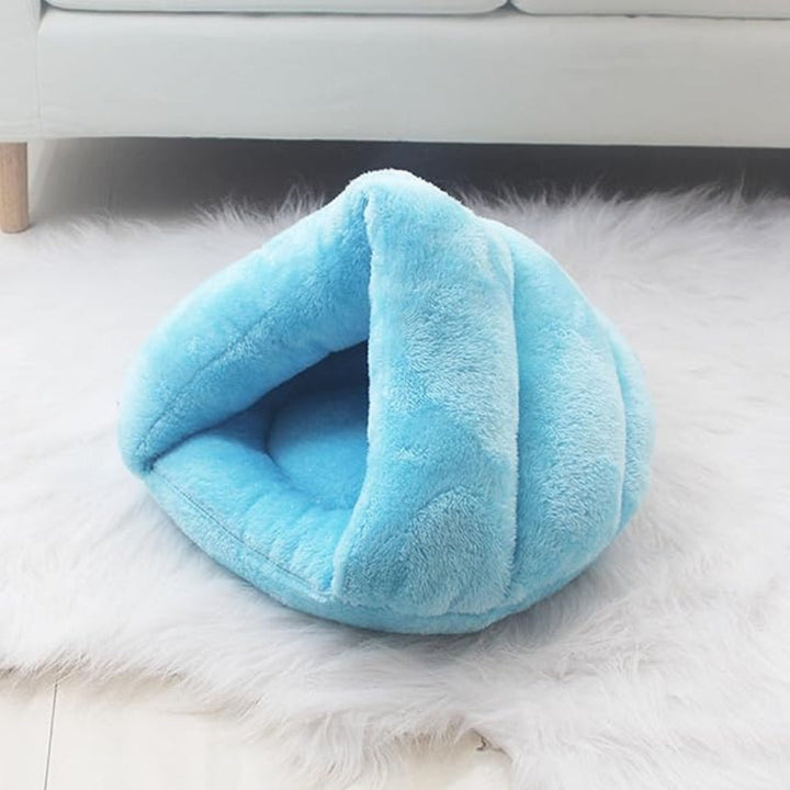 Warm Plush Cave Bed for Cats and Small Dogs