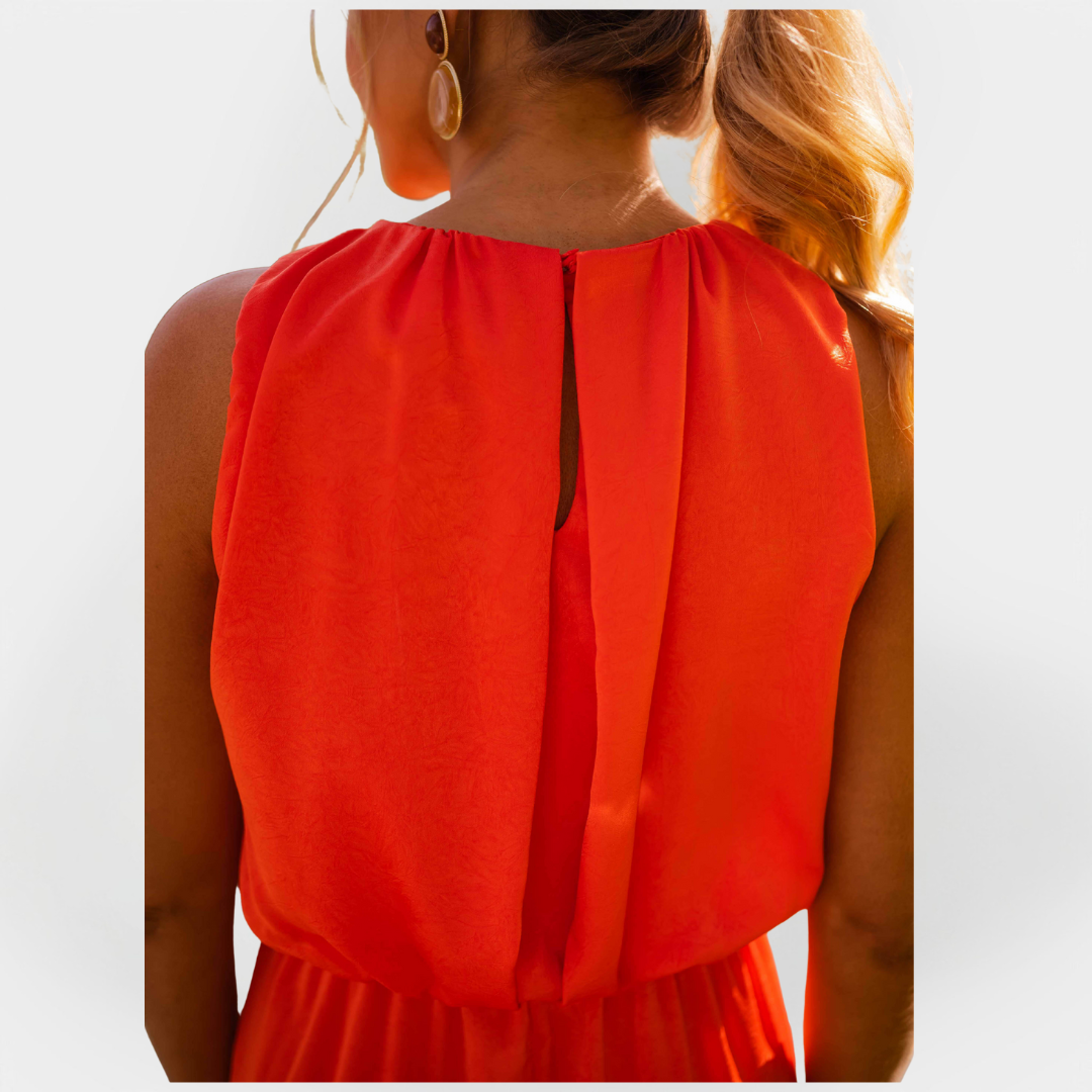 Róisín – Halter Dress with Front Slit