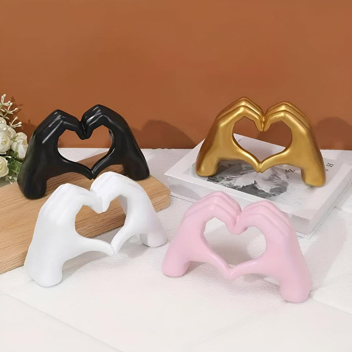 Heart-Shaped Hands Figurine