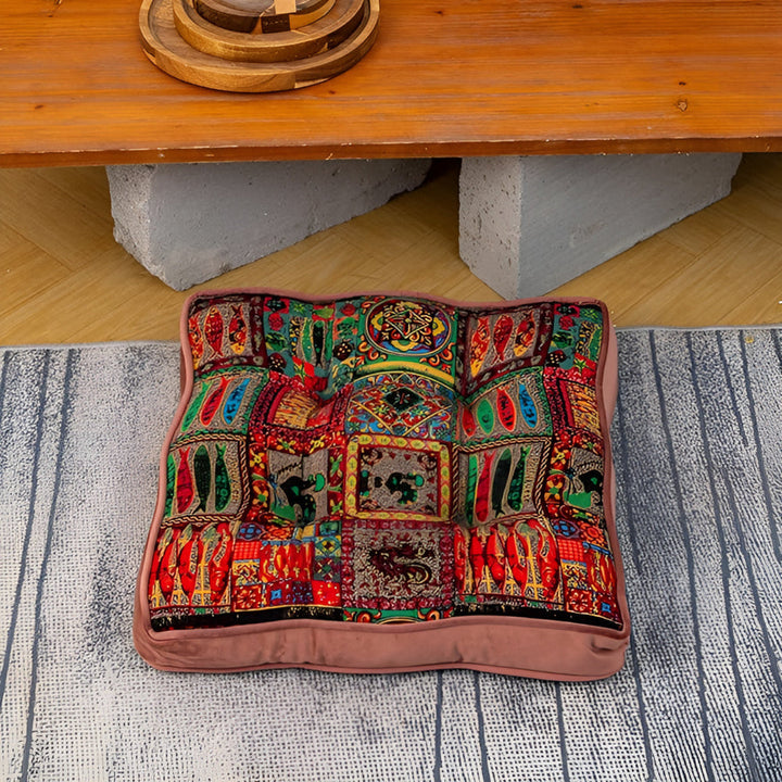 Ethnic-Style Floor Cushion