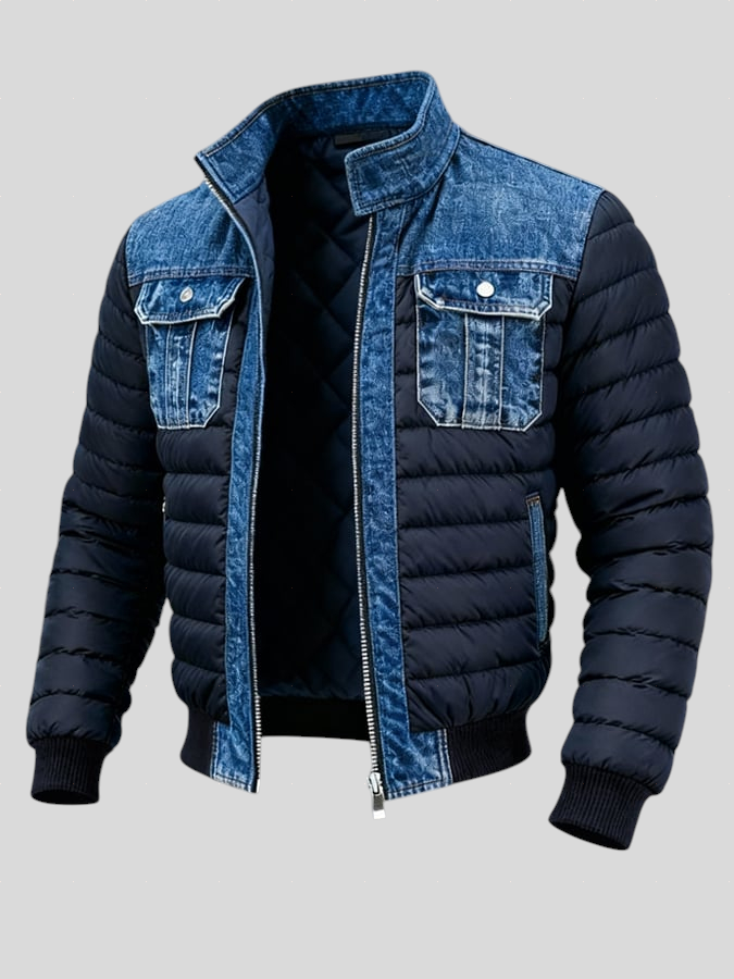 Nikola – Classic Two-Tone Denim Jacket