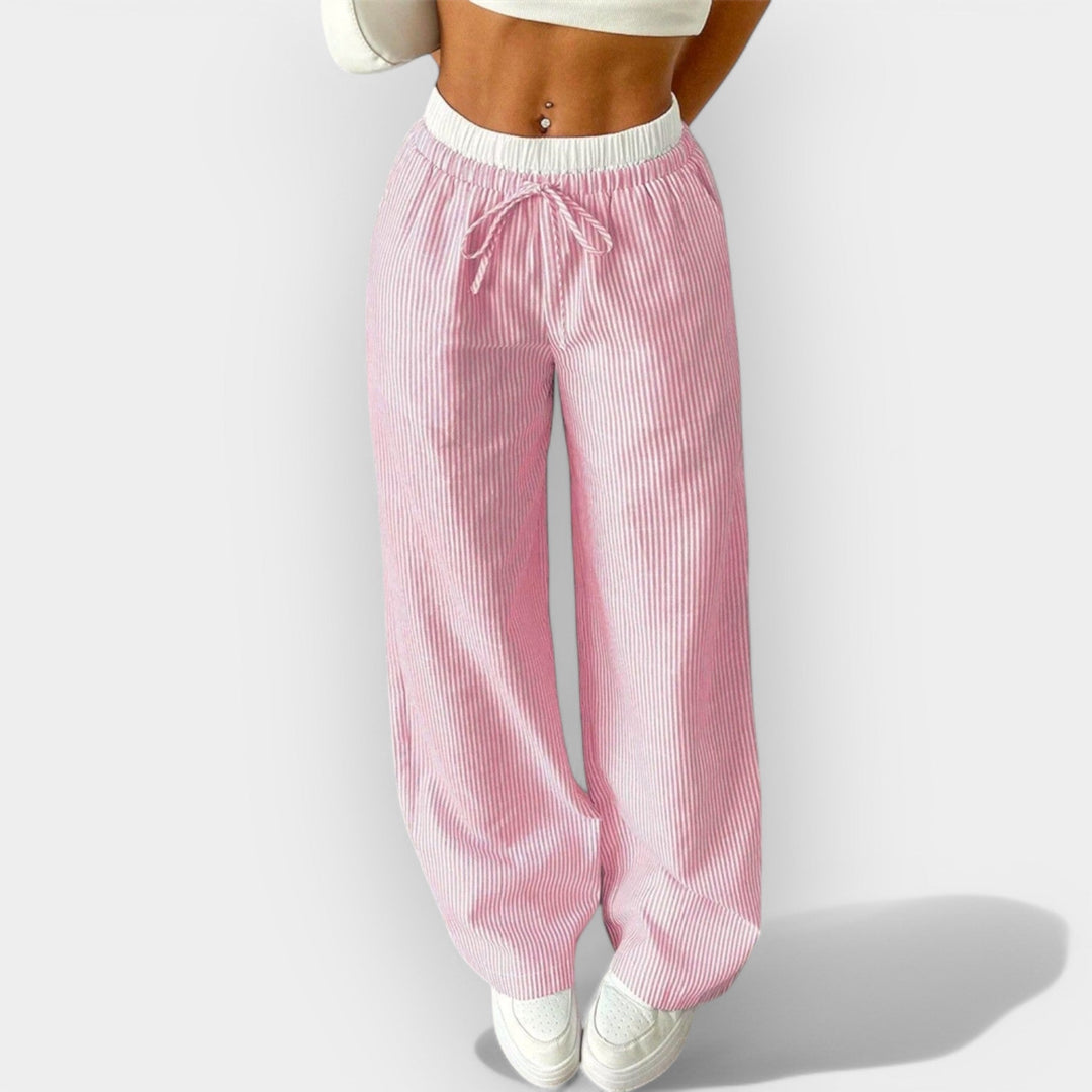 Órla – Striped Wide-Leg Trousers