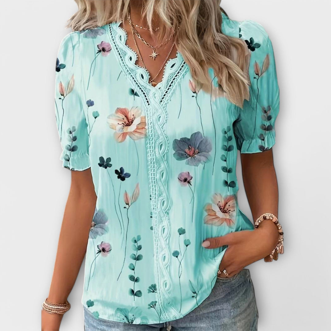 Aoibhinn – Blouse with V-Neck