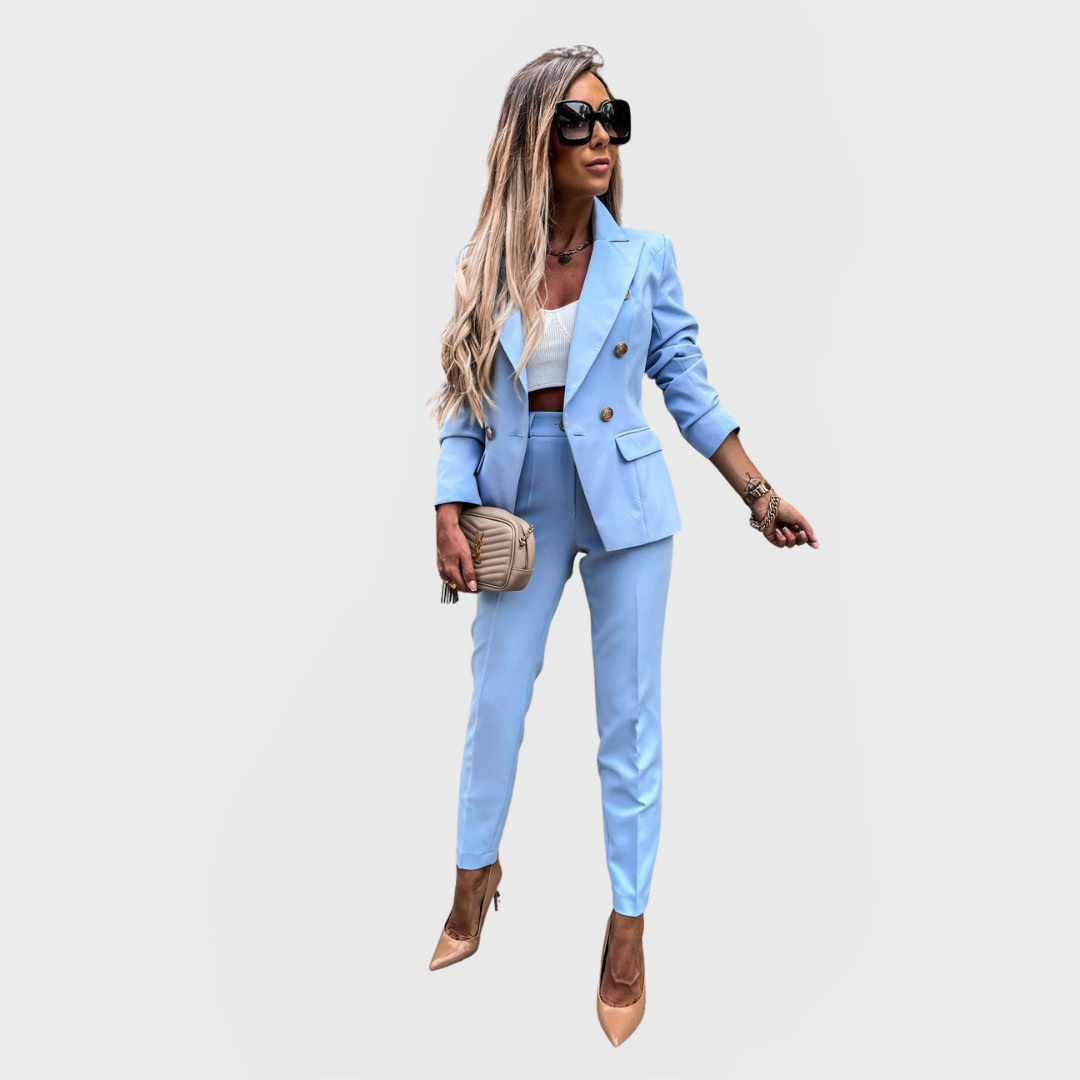 Róisín – Elegant Blazer and Trousers Set