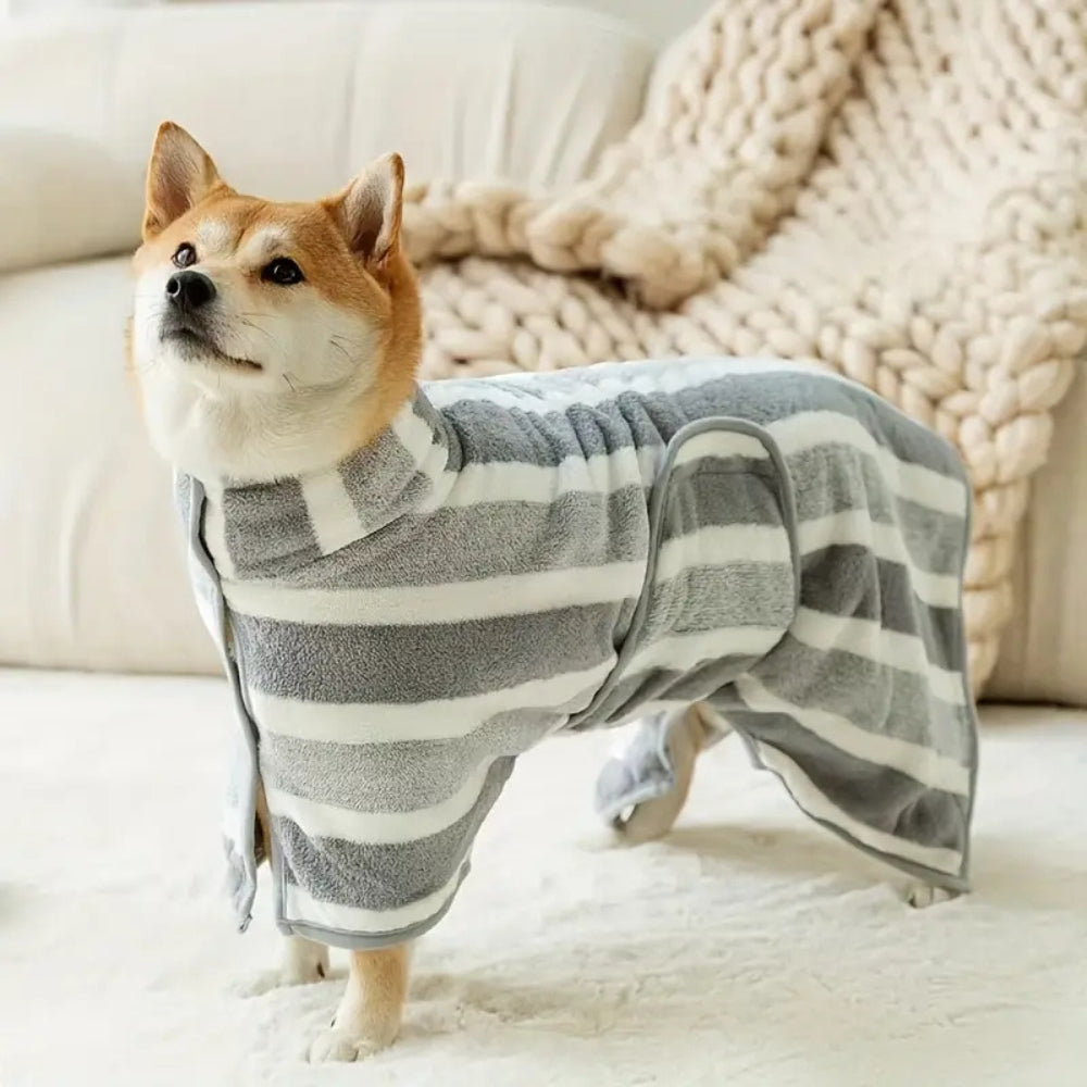 Quick-Drying Dog Robe and Towel