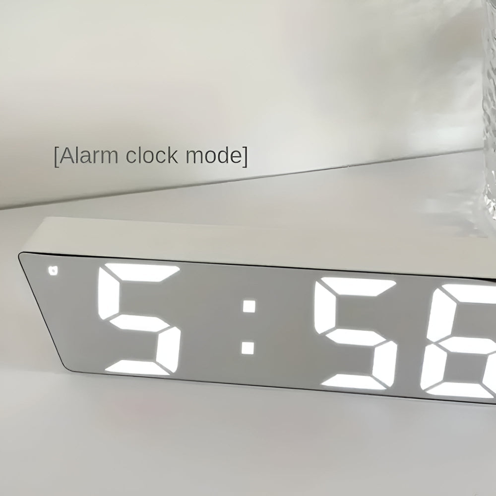 Digital Mirror Alarm Clock with LED Display
