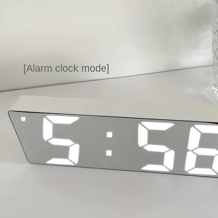 Digital Mirror Alarm Clock with LED Display