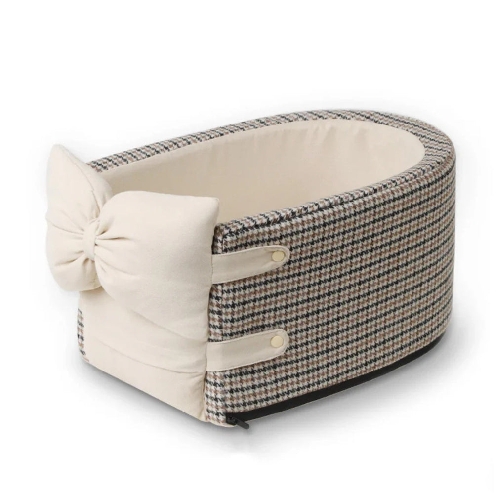 Travel Car Seat for Dogs and Cats – Houndstooth Pattern