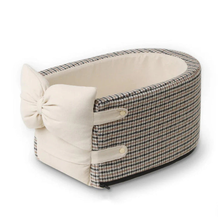 Travel Car Seat for Dogs and Cats – Houndstooth Pattern