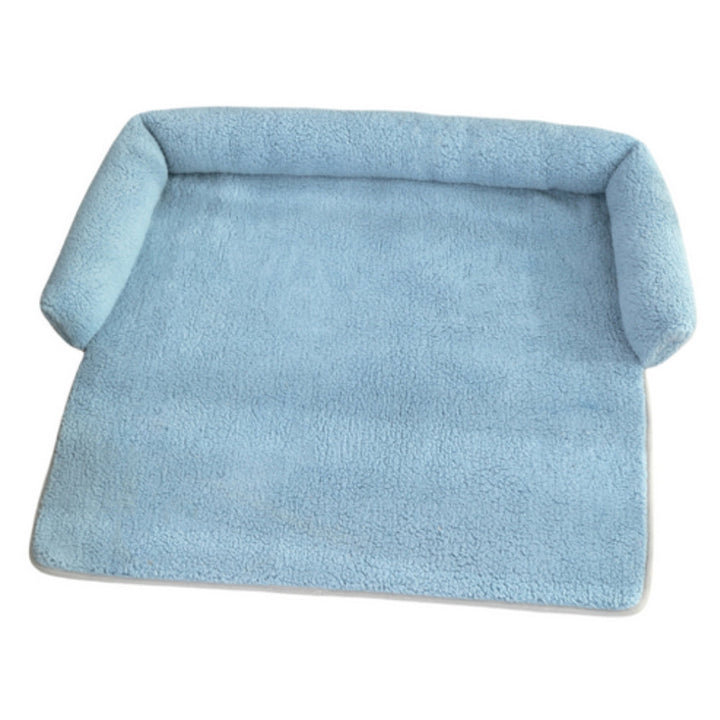 Protective Plush Sofa Cover with Dog Bed