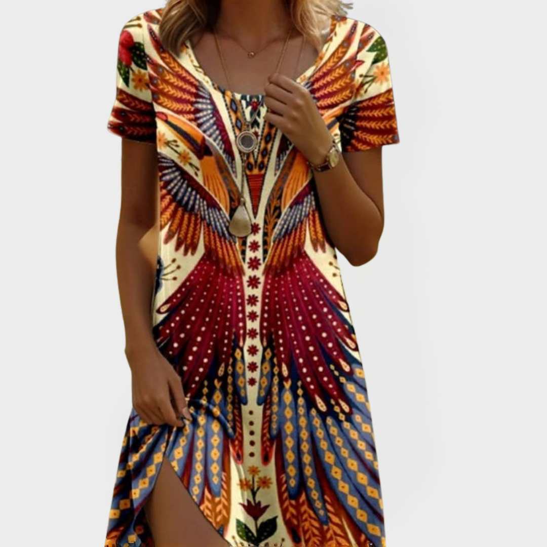 Sadhbh – Vintage Short-Sleeve Dress