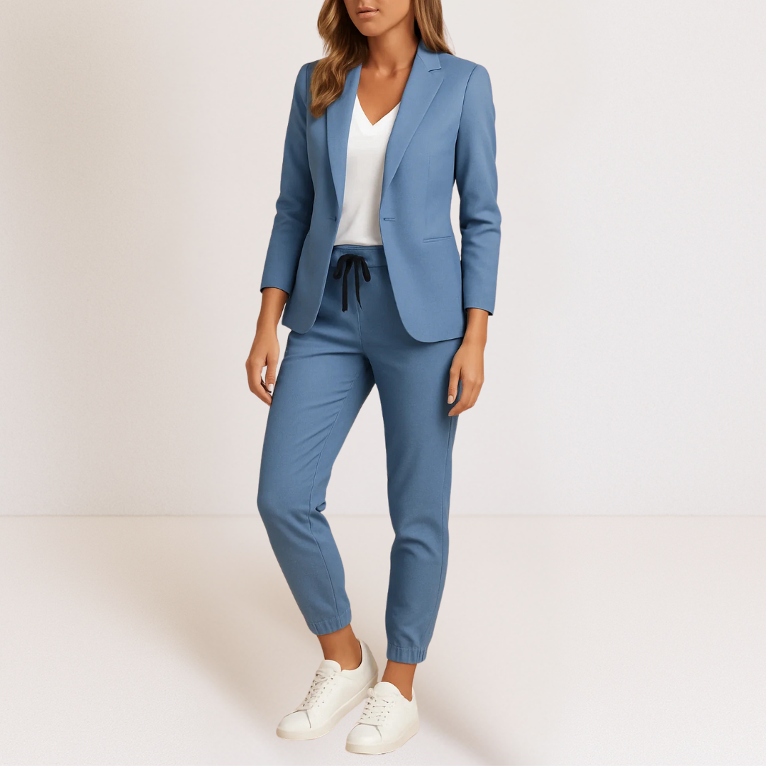 Lorena – Elegant Casual Blazer and Trousers Set