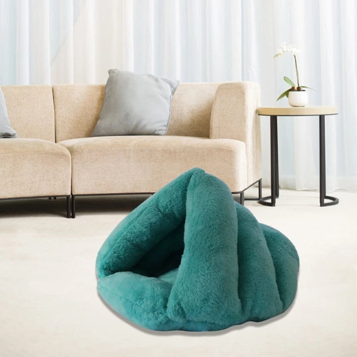 Warm Plush Cave Bed for Cats and Small Dogs