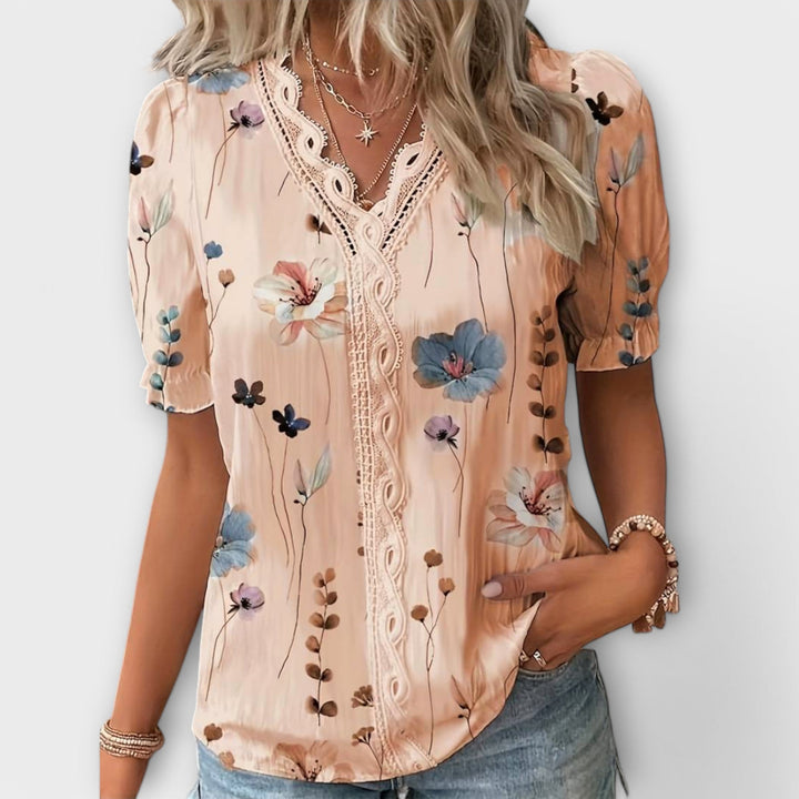 Aoibhinn – Blouse with V-Neck