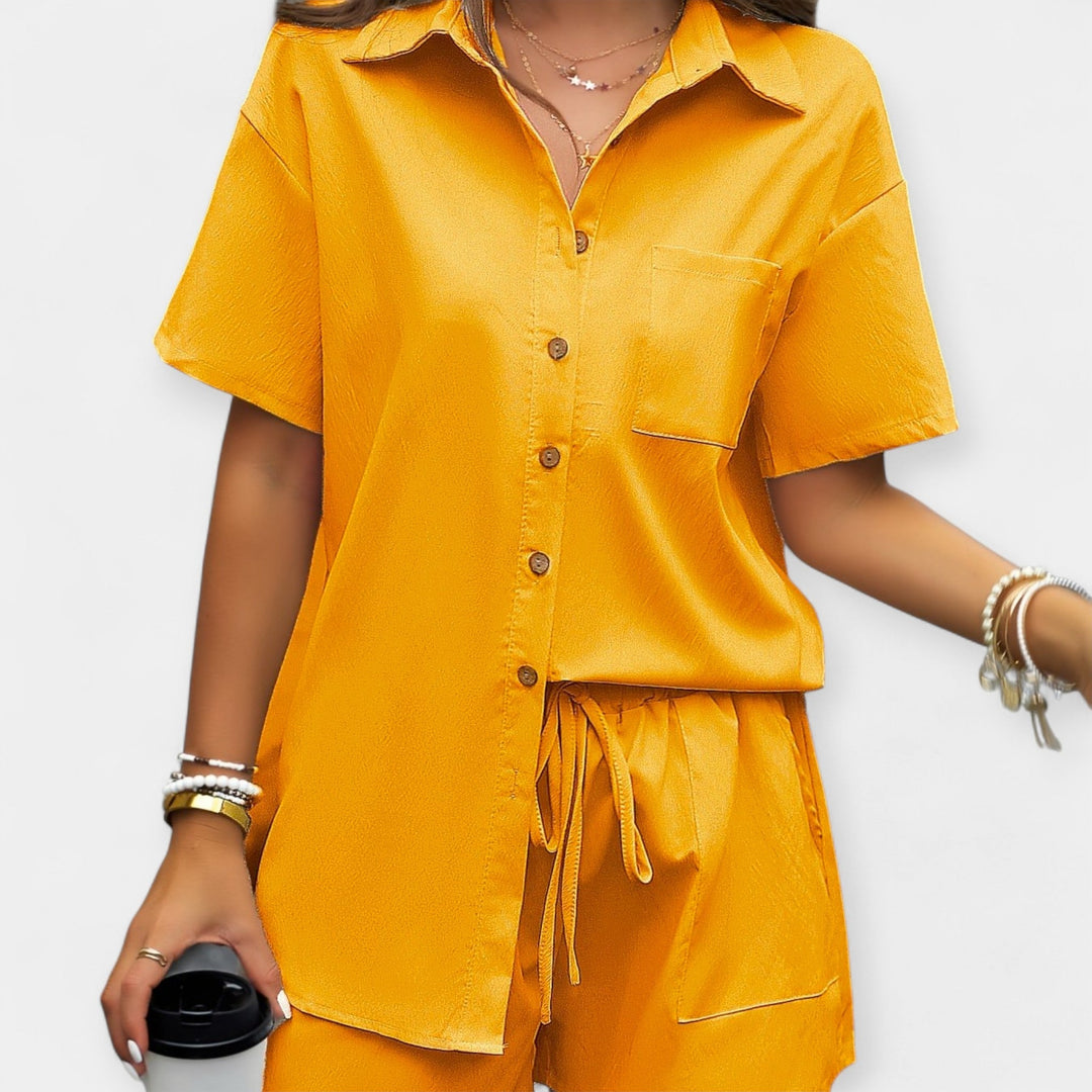 Saoirse – Comfortable Set with Shirt and Shorts
