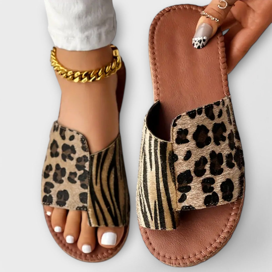 Aoife – Elegant Animal-Print Sandals