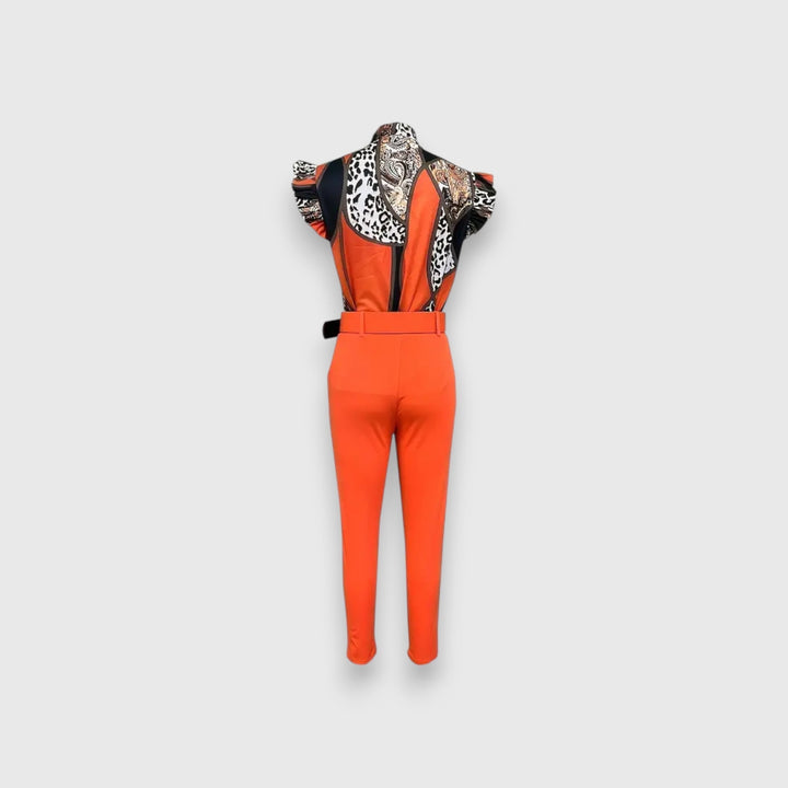 Méabh – Two-Piece Set with Modern Leopard Print