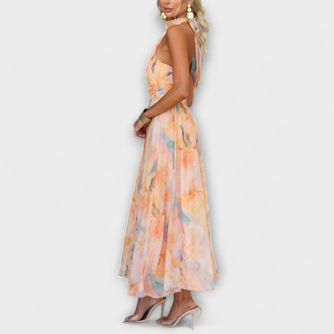 Aisling – Watercolour Maxi Dress