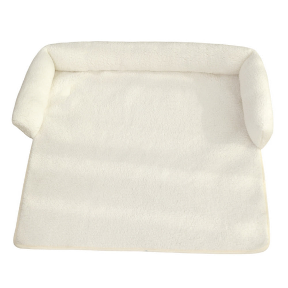 Protective Plush Sofa Cover with Dog Bed