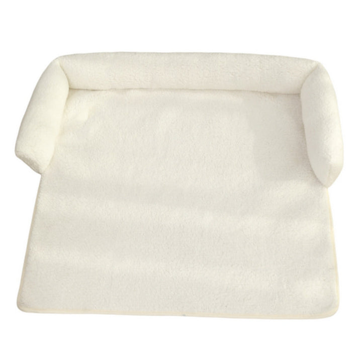 Protective Plush Sofa Cover with Dog Bed