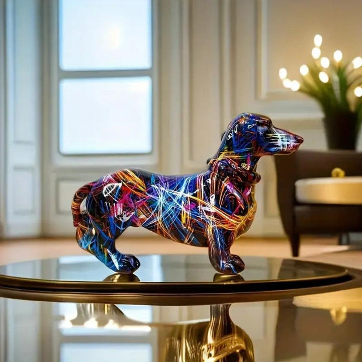 Graffiti Dachshund Figurine