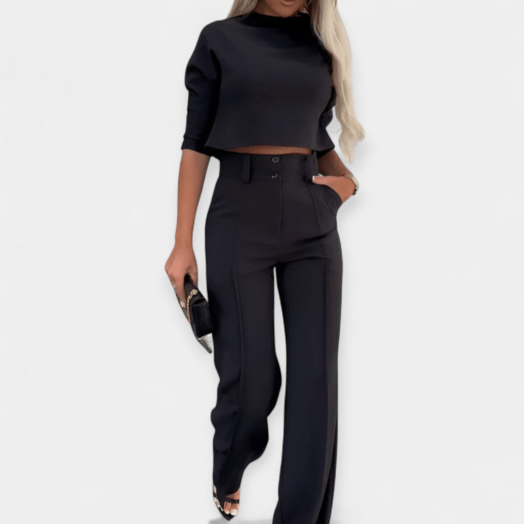 Niamh – Crop Top and Trousers Set