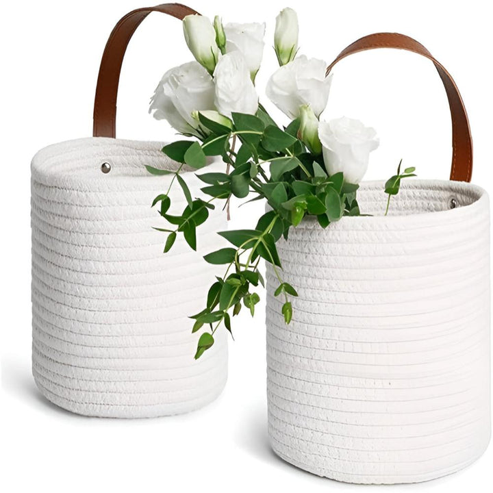 Hanging Cotton Storage Basket (Set of 2)